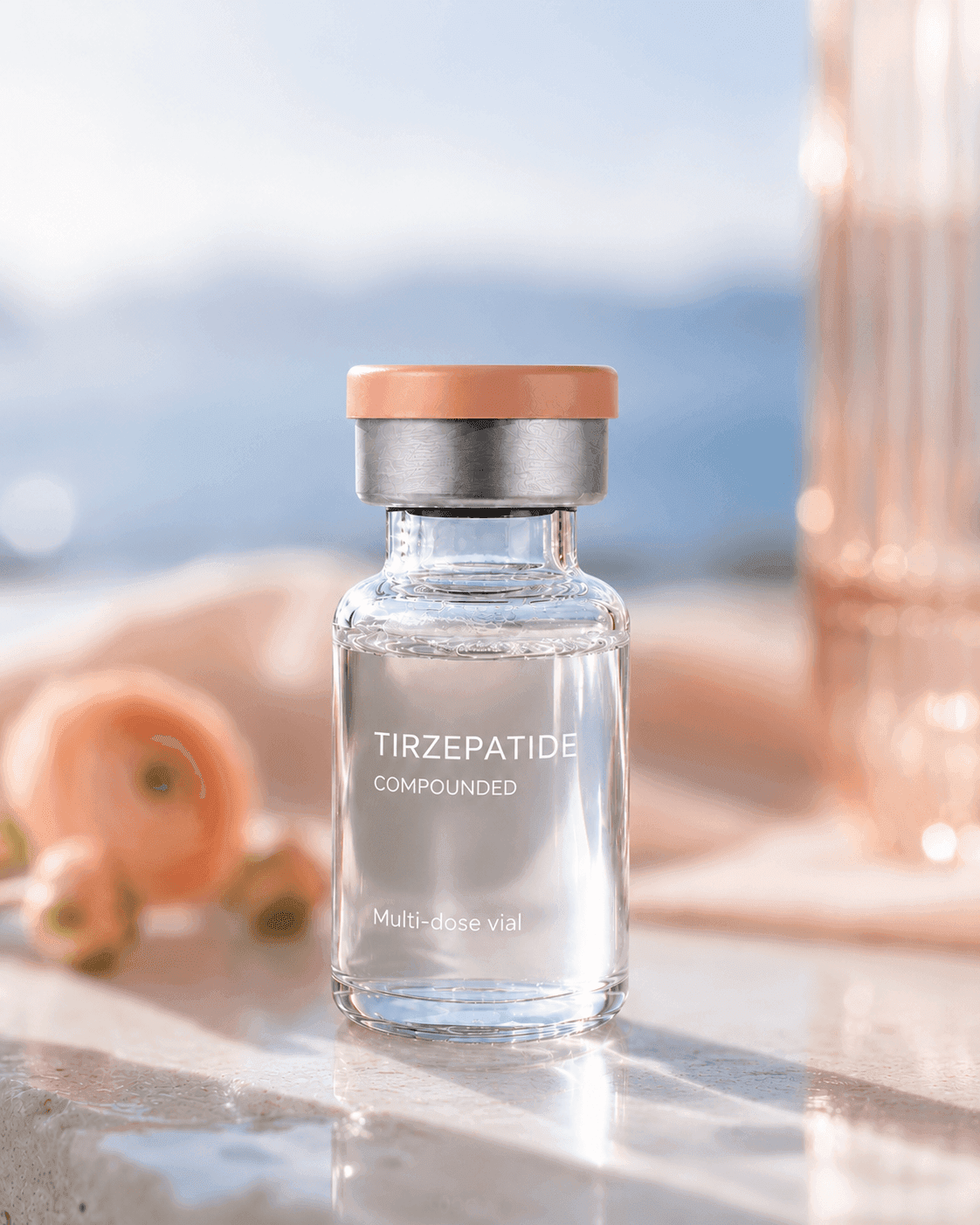 Tirzepatide compounded multi-dose vial